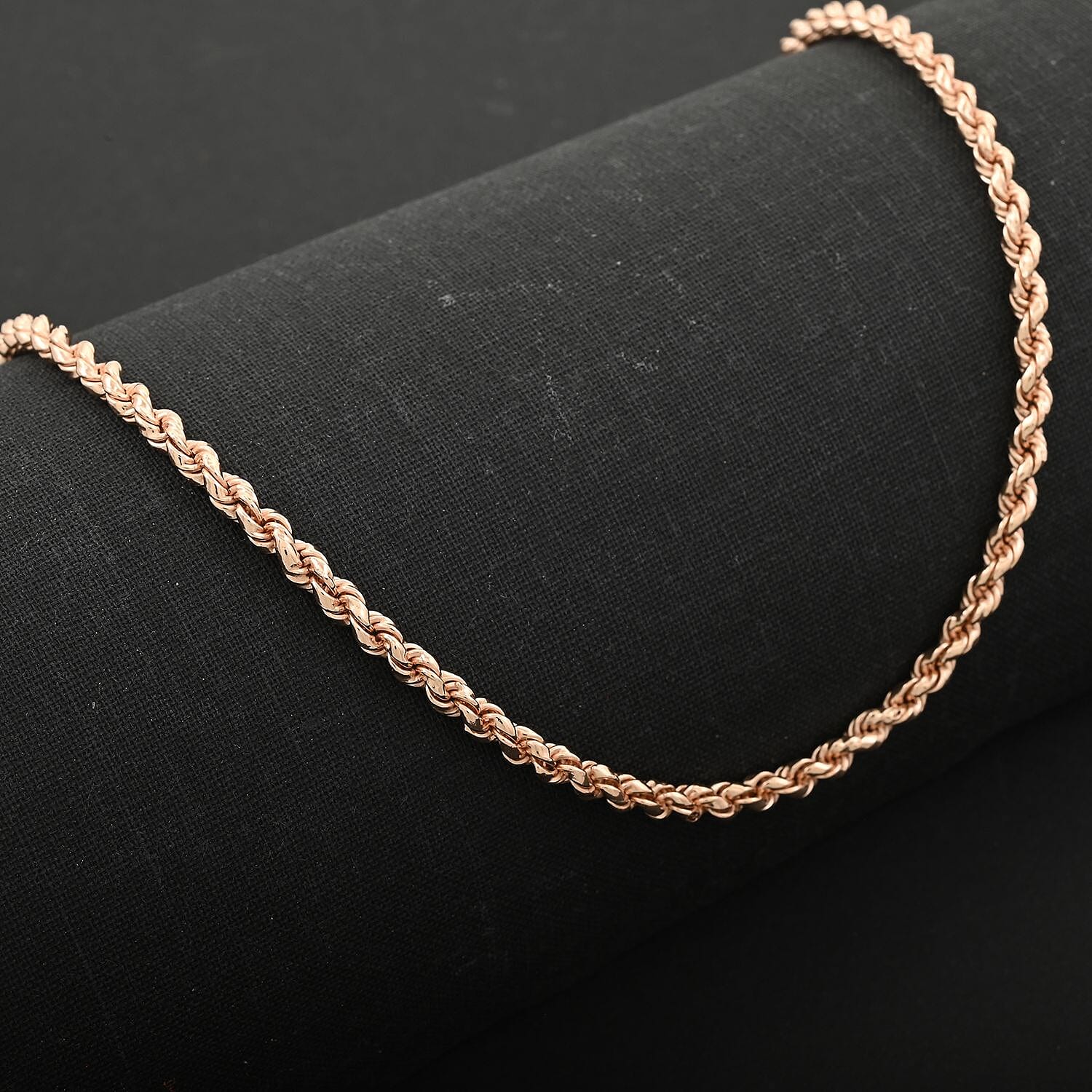 Necklace in 14K Rose Gold Over Sterling Silver 24 Inches 9 Grams