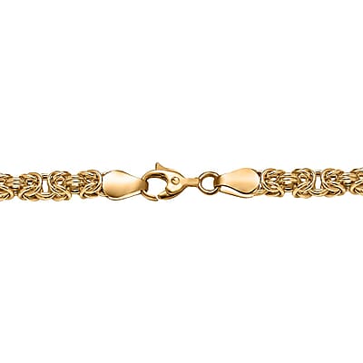 Byzantine Chain Necklace in 14K YG Over Sterling Silver 20 Inches 15.90 Grams