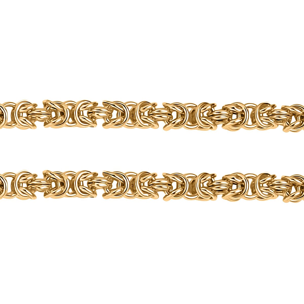 Byzantine Chain Necklace in 14K YG Over Sterling Silver 20 Inches 15.90 Grams image number 5