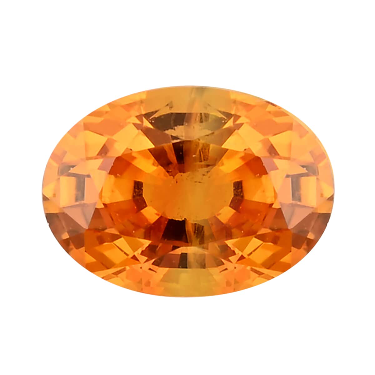 AAAA Sunset Sapphire (Ovl 7x5 mm) 1.00 ctw image number 0