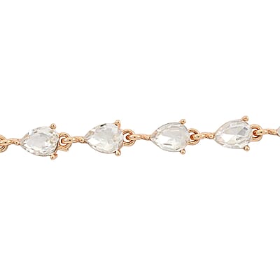 Austrian Crystal Skyline Sparkling Bracelet in Goldtone (8.00 In)