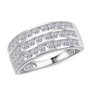 NY Closeout Luxuriant Lab Grown Diamond 1.00 ctw Ring in 10K White Gold (Size 5.0)