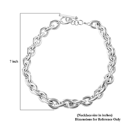 Cable Chain Necklace in Sterling Silver 86.07 Grams 20 Inches