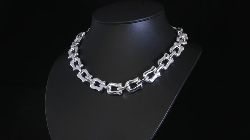 Sterling Silver Link Toggle Clasp Necklace 20 Inches 47.85 Grams