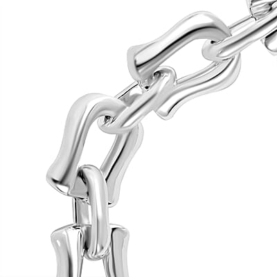 Sterling Silver Link Toggle Clasp Necklace 20 Inches 47.85 Grams