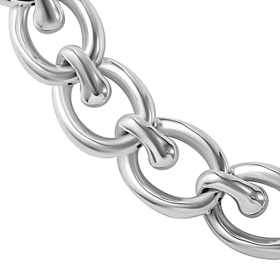 Link Chain Necklace in Sterling Silver 20 Inches 50 Grams