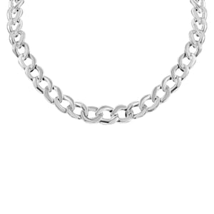 Sterling Silver Curb Toggle Clasp Necklace 20 Inches 29.85 Grams