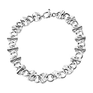 Sterling Silver Toggle Clasp Necklace 20 Inches 69.63 Grams