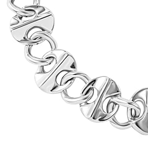 Sterling Silver Toggle Clasp Necklace 20 Inches 69.63 Grams