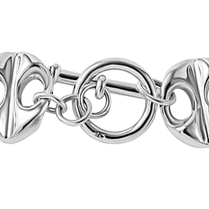 Sterling Silver Toggle Clasp Necklace 20 Inches 69.63 Grams