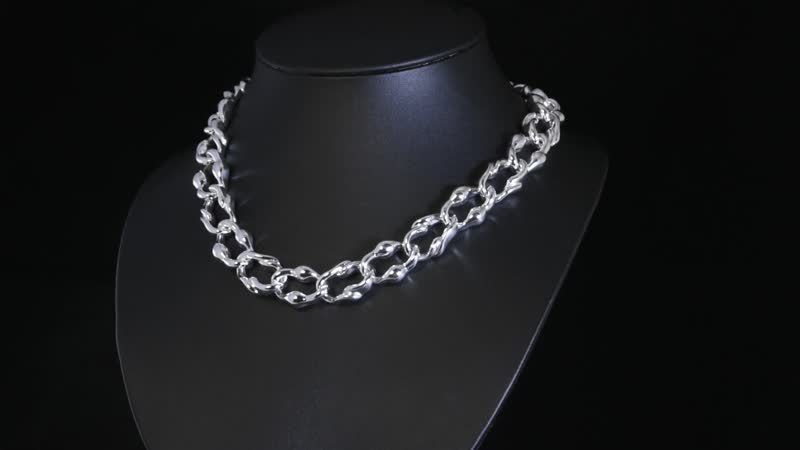 Sterling Silver Toggle Clasp Necklace 20 Inches 50.13 Grams