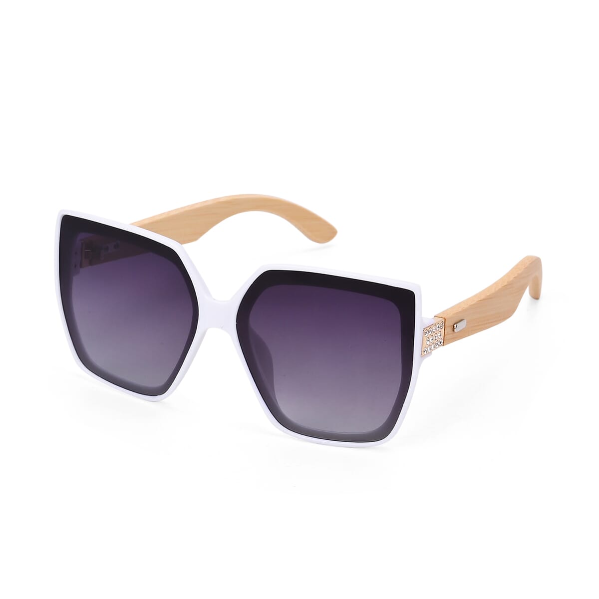 UV400 and Polarized PC Sunglasses with Bamboo Temples image number 1