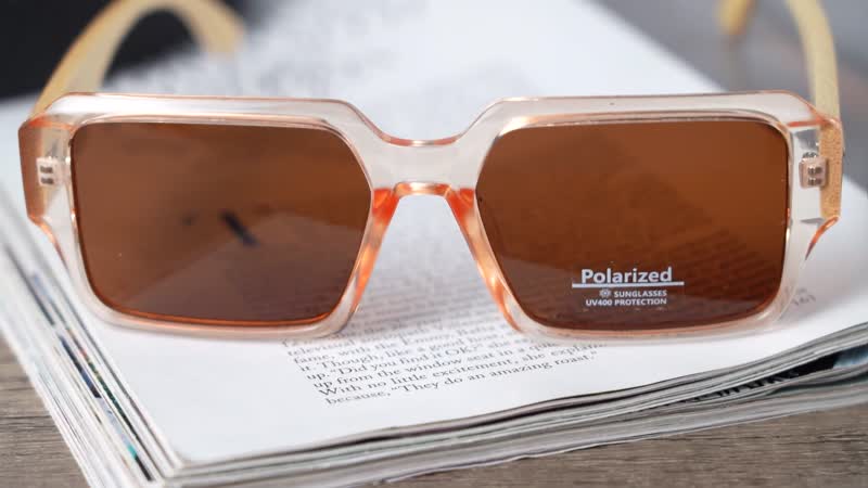 UV400 and Polarized PC Sunglasses - Light Green