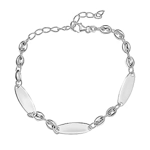 Link Chain Bracelet in Sterling Silver (6.5-8.0In) 4.90 Grams