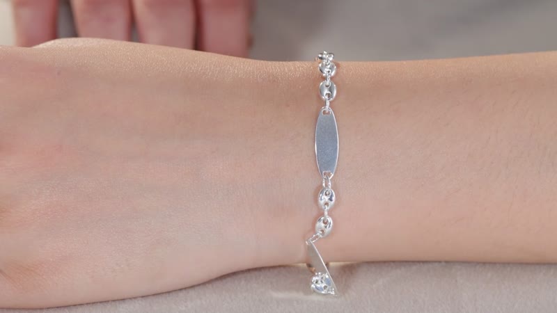 Link Chain Bracelet in Sterling Silver (6.5-8.0In) 4.90 Grams