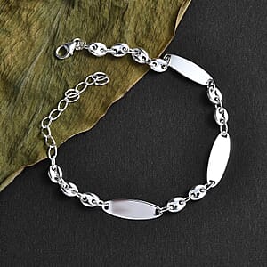 Link Chain Bracelet in Sterling Silver (6.5-8.0In) 4.90 Grams