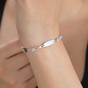 Link Chain Bracelet in Sterling Silver (6.5-8.0In) 4.90 Grams