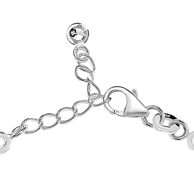 Link Chain Bracelet in Sterling Silver (6.5-8.0In) 3.40 Grams (6.50 In)