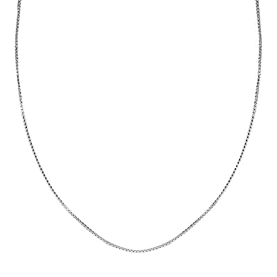 Box Chain Necklace in Sterling Silver 20 Inches 2.80 Grams