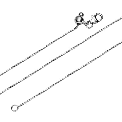 Box Chain Necklace in Sterling Silver 20 Inches 2.80 Grams
