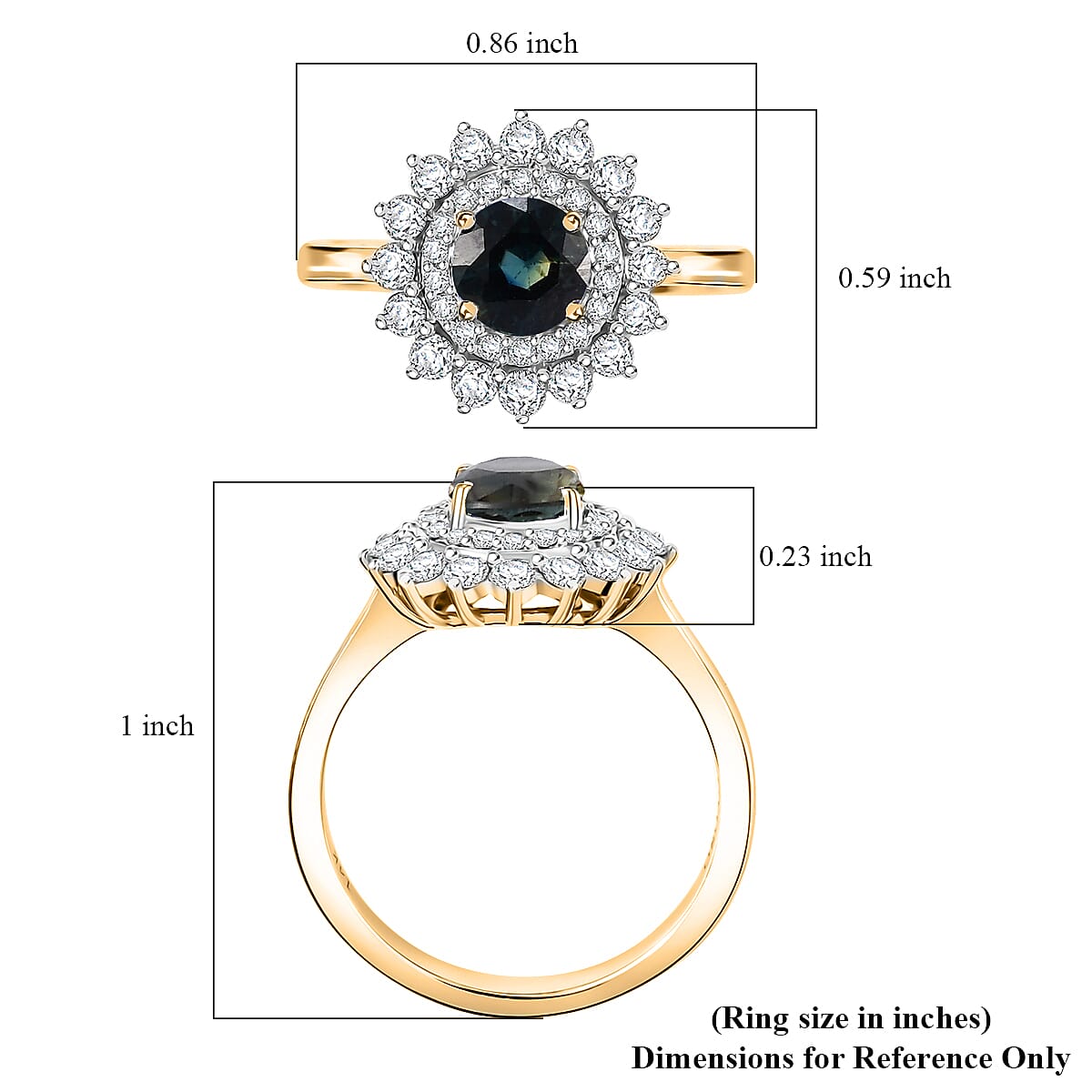 Certified & Appraised Luxoro AAA Lavender Sapphire and G-H I2 Diamond 1.54 ctw Floral Ring in 14K White Gold (Size 7.0) image number 5