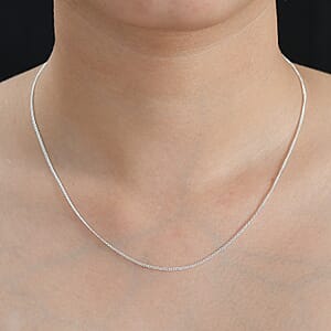 Curb Chain Necklace in Sterling Silver 20 Inches 2.80 Grams