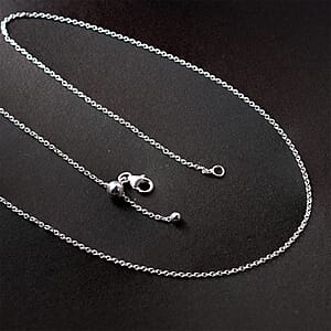 Link Chain Necklace in Sterling Silver 20 Inches 2.80 Grams
