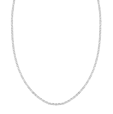 Link Chain Necklace in Sterling Silver 20 Inches 2.80 Grams