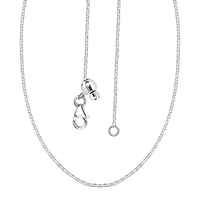 Link Chain Necklace in Sterling Silver 20 Inches 2.80 Grams