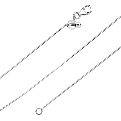 Snake Chain Necklace in Sterling Silver 20 Inches 2.80 Grams