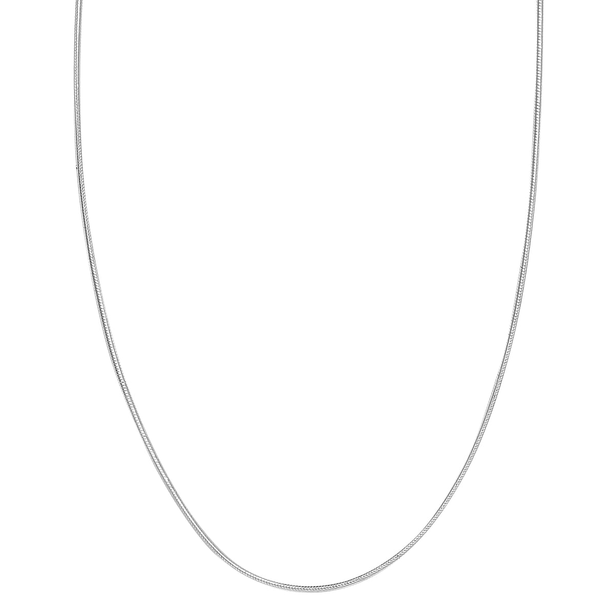 Snake Chain Necklace in Sterling Silver 20 Inches 2.80 Grams image number 4