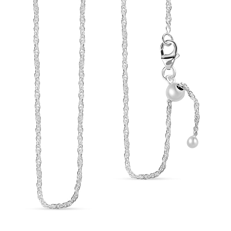 Spiga Chain Necklace in Sterling Silver 20 Inches 2.80 Grams