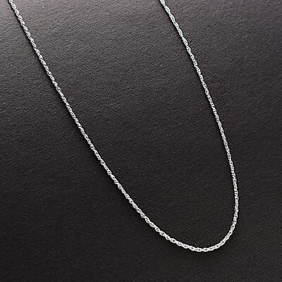 Spiga Chain Necklace in Sterling Silver 20 Inches 2.80 Grams