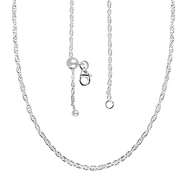 Spiga Chain Necklace in Sterling Silver 20 Inches 2.80 Grams