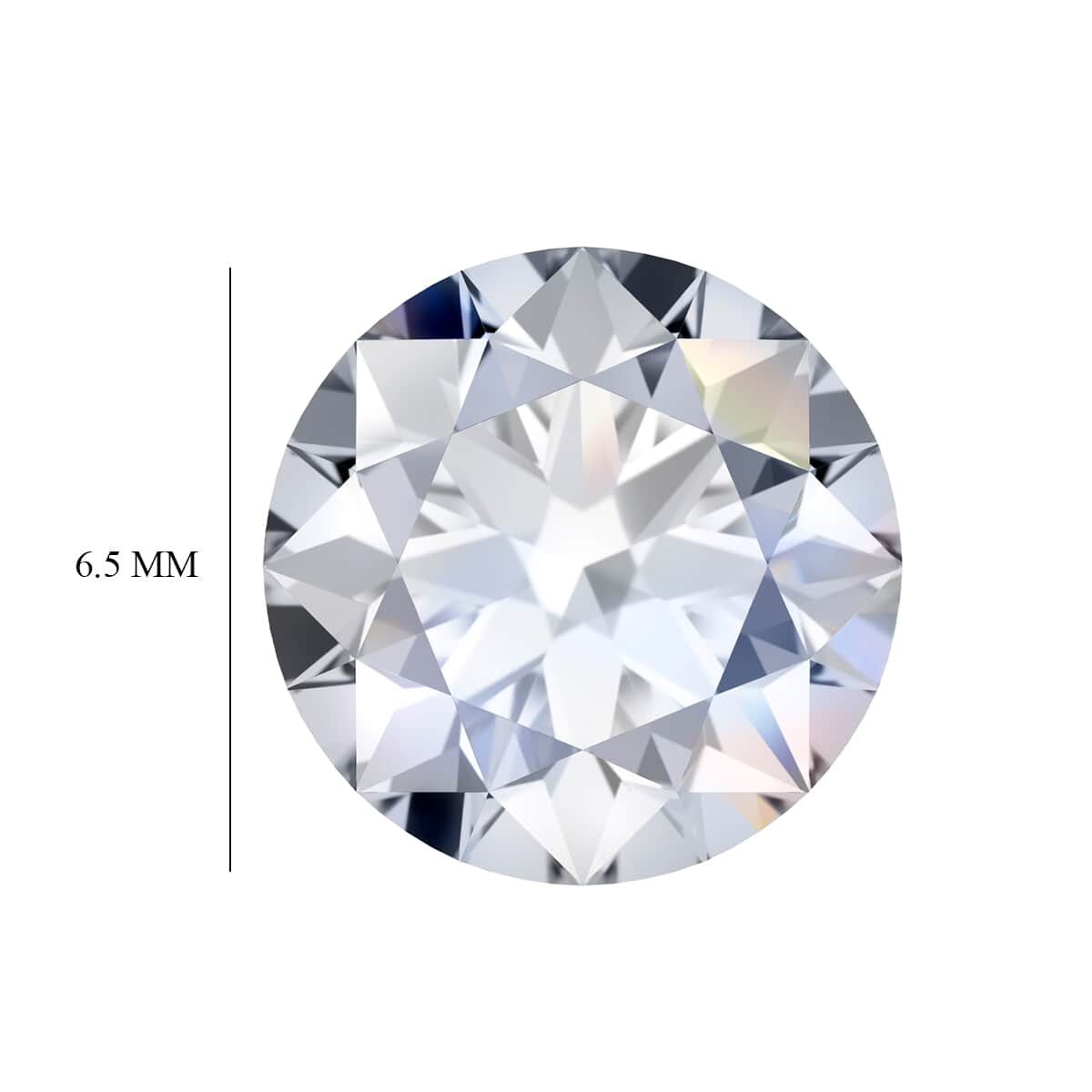 Moissanite (Rnd 6.5 mm) 0.86 ctw image number 4