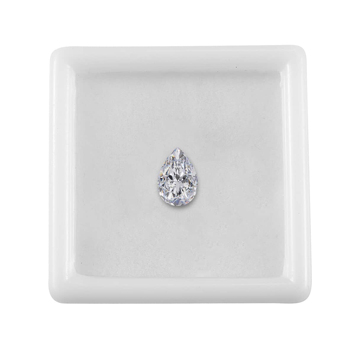 Moissanite (Pear 9x6 mm) 1.30 ctw image number 3