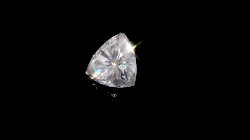 Moissanite (Trl 7 mm) 1.30 ctw