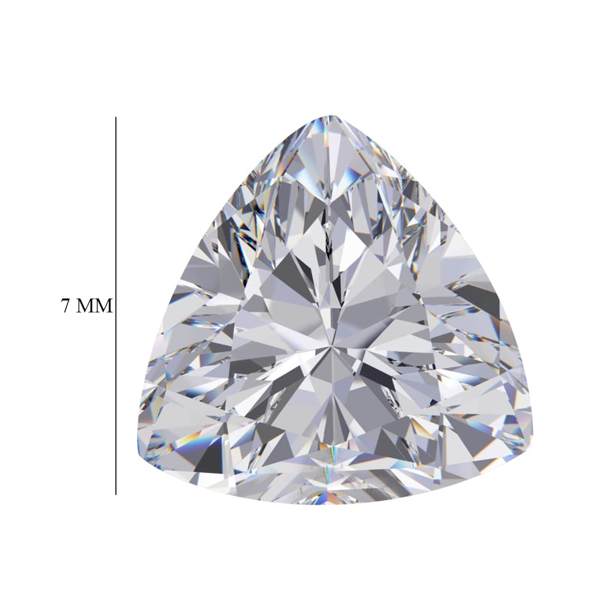 Moissanite (Trl 7 mm) 1.30 ctw image number 4