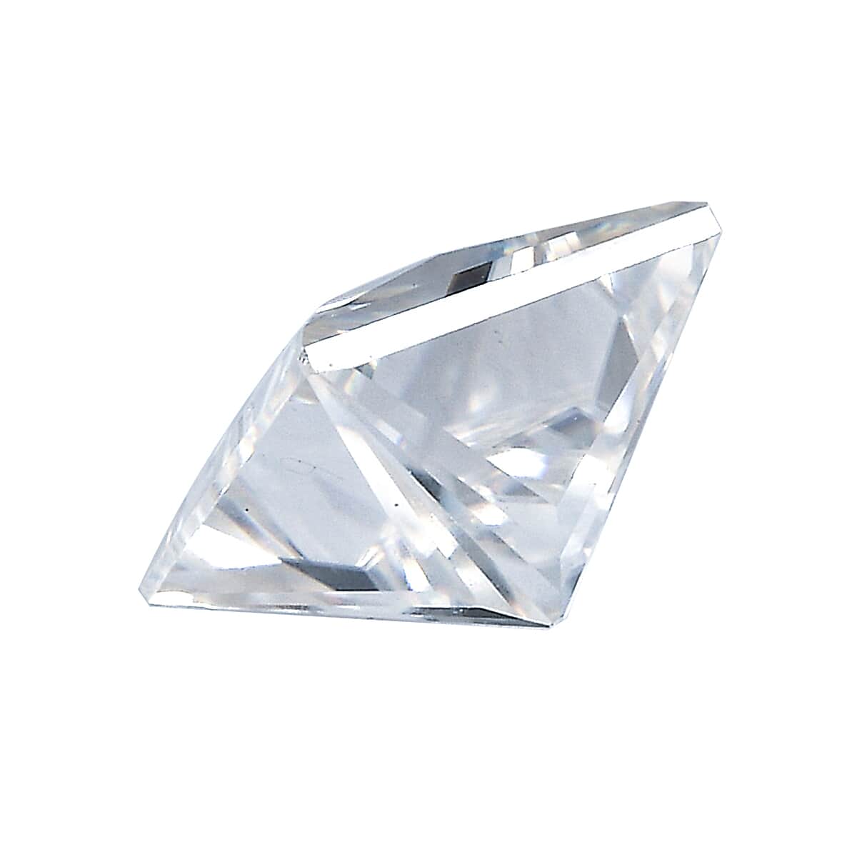 Princess Cut Moissanite (Sqr 6 mm) 1.10 ctw image number 2