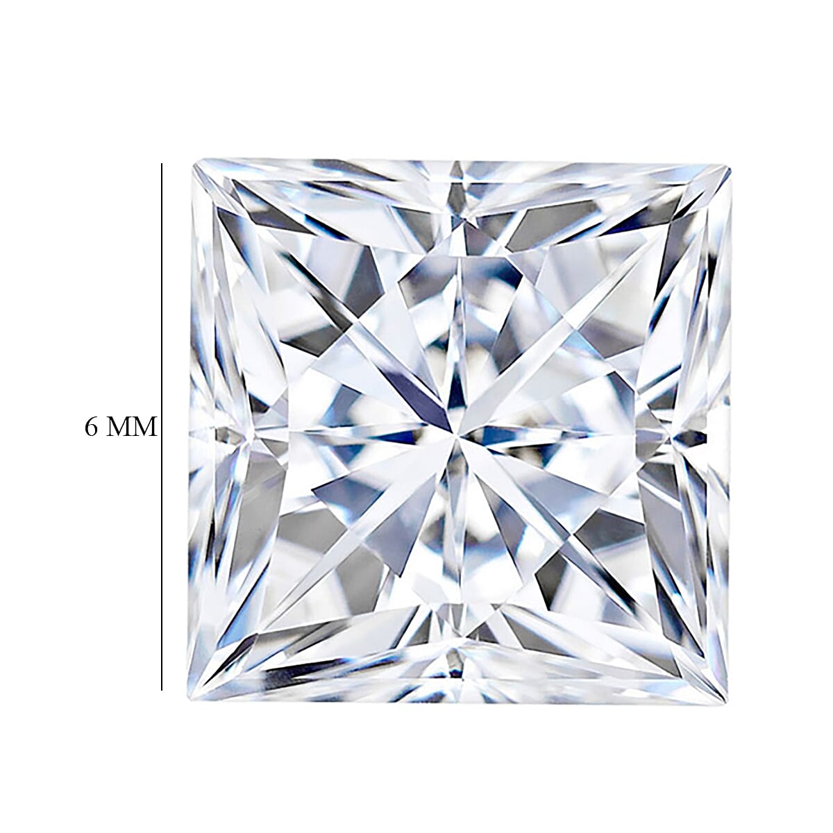Princess Cut Moissanite (Sqr 6 mm) 1.10 ctw Loose Gemstone