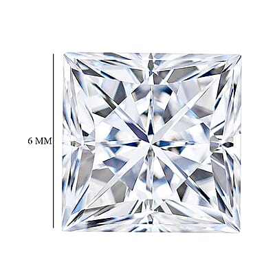 Princess Cut Moissanite (Sqr 6 mm) 1.10 ctw Loose Gemstone