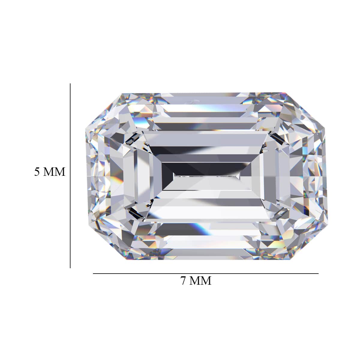 Moissanite (Oct 7x5 mm) 0.87 ctw image number 4