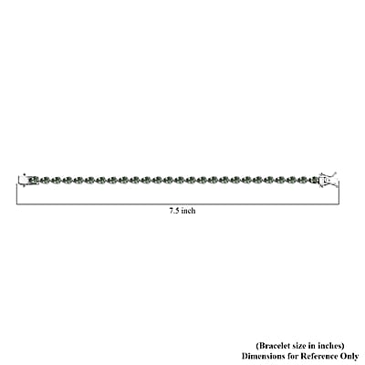 Natural Green Apatite 10.30 ctw Serenity Vine Bracelet in Rhodium Over Sterling Silver (7.25 In)