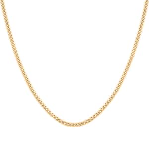 Miami Cuban Chain Necklace in 10K Yellow Gold 22 Inches 6.30 Grams