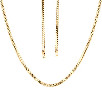 Miami Cuban Chain Necklace in 10K Yellow Gold 22 Inches 6.30 Grams