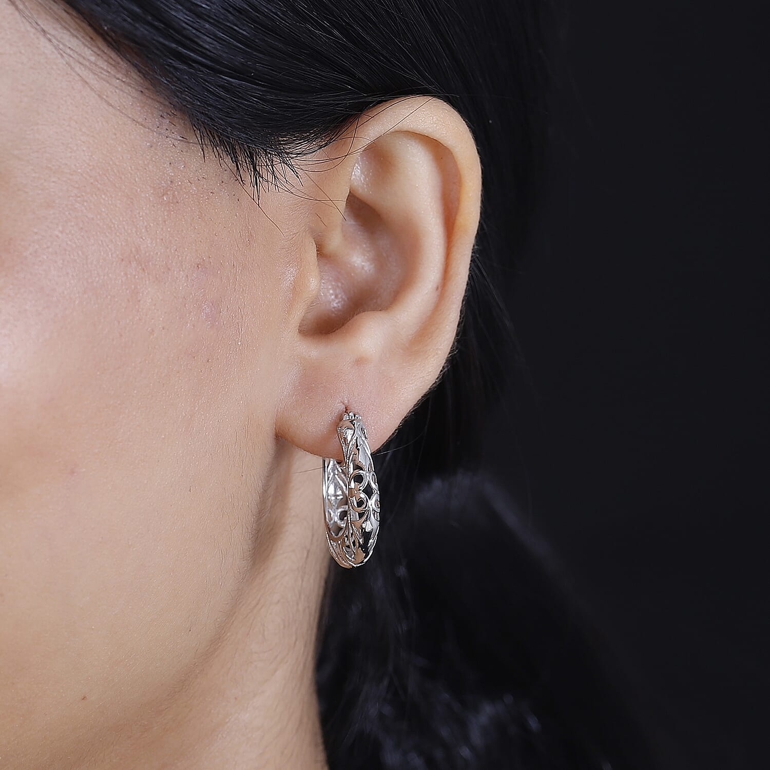 Hoops Hoop Earrings for Women Jewelry Valentines Day Gifts - Picture 3 of 16