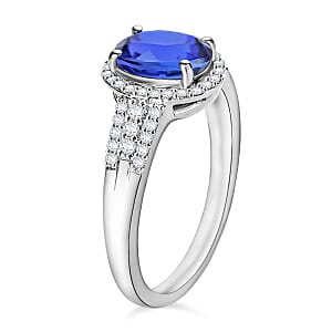 Luxoro Premium Tanzanite and G-H I1 Diamond 2.36 ctw Ring in 14K White Gold (Size 10) 2 (Del. in 10-12 Days)