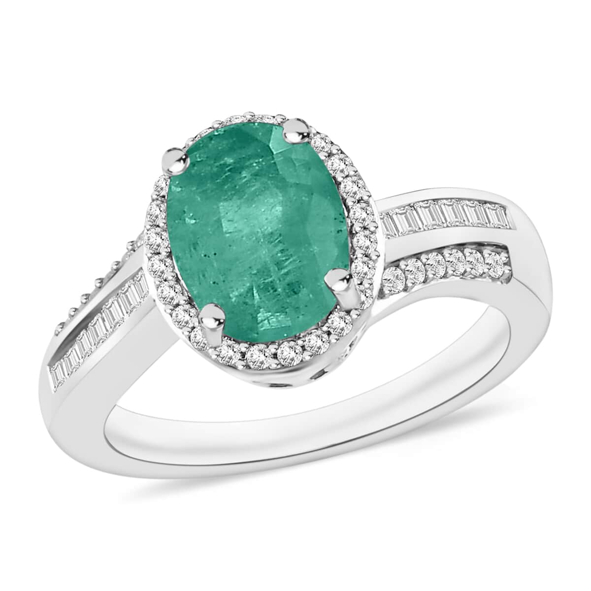 Iliana AAA Kagem Zambian Emerald and G-H SI Diamond Ring in 18K Yellow Gold (Size 10.0) 4.60 Grams 2.08 ctw image number 0