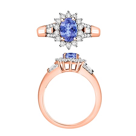 Tanzanite/A/1.25/Rose Gold Over Sterling Silver / 10 - Product card gallery slide 4 (10178737439033)