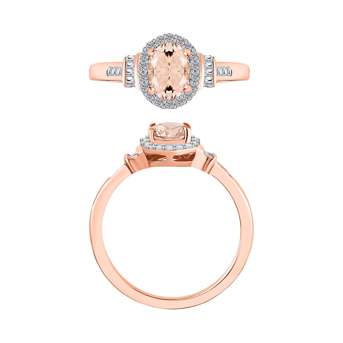 A/1.85/Rose Gold Over Sterling Silver / 10